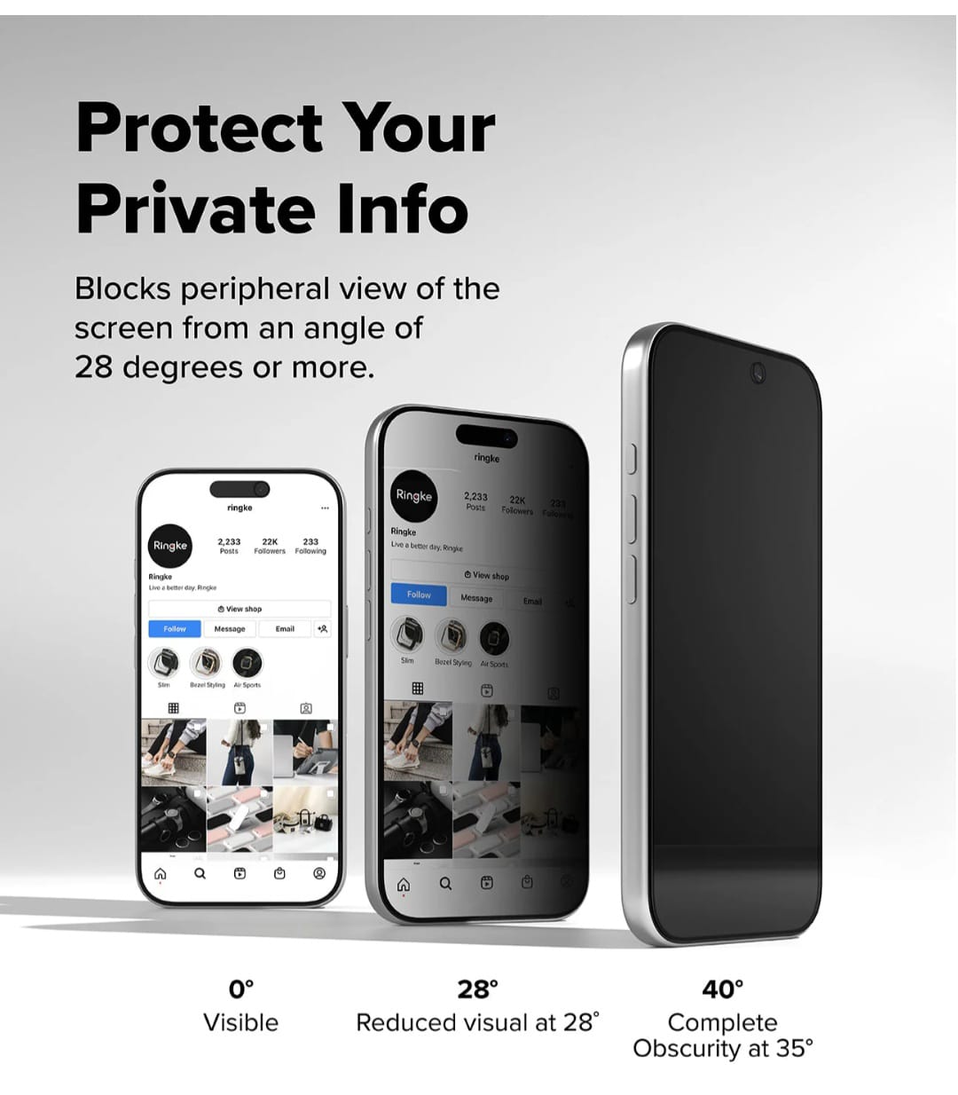 iPhone 17 Pro Max Screen Protector Guard Privacy Glass .